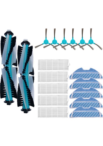 Conga 1290 1390 1590 Robot Vakum Rulo Ana Fırça Hepa Filtre Mop Bez Rag Yedek Temizleyici Yedek Parçalar (Yurt Dışından)