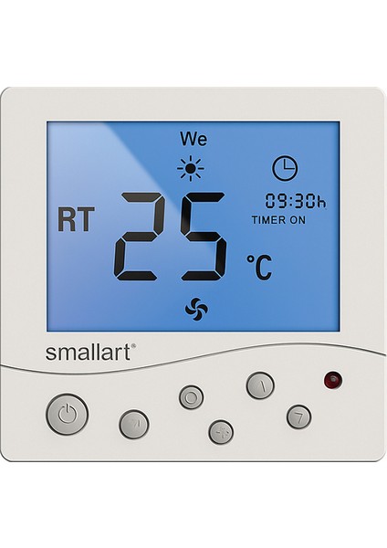 SM-2008FFS-L-NL Dijital Sıva Üstü Fancoil Termostat