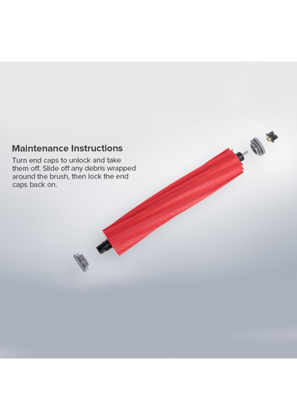 Roborock S7 Robotik Vakum Süpürge Parçaları Yedek Millete Fırçası Için Kauçuk Ana Fırça (Yurt Dışından) modelleri