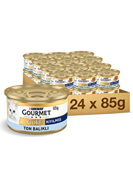 Gold Kedi Konservesi 85 gr 24 Adet Ton Balığı Lezzeti ile Besleyici Mama fiyatları