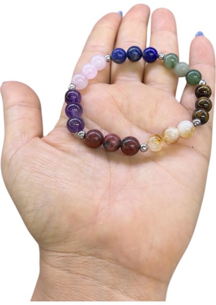 Çakra Çalıştıran Doğal Taş Bileklik, Sertifikalı Doğal Taş, Ayarlanabilir Lastikli Bileklik, Uniseks Bileklik fiyatları