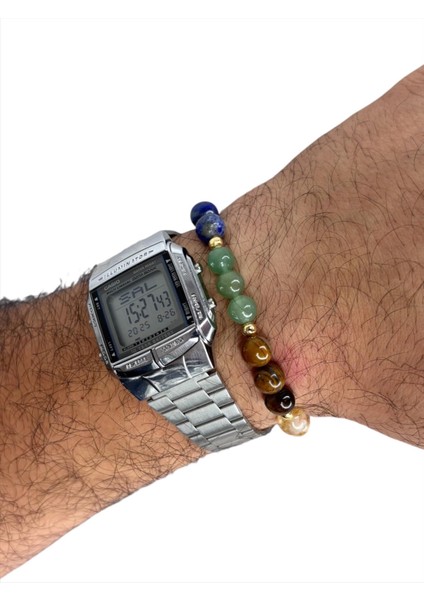 Çakra Çalıştıran Doğal Taş Bileklik, Sertifikalı Doğal Taş, Ayarlanabilir Lastikli Bileklik, Uniseks Bileklik indirimleri