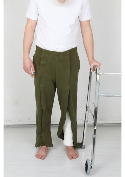 Adaptif Cırt Cırtlı Haki Yatan Hasta Bakım ve Tedavi Pantolonu indirimleri