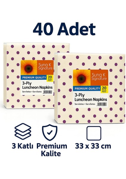 Suna K Signature Collection – Premium Desenli Peçete