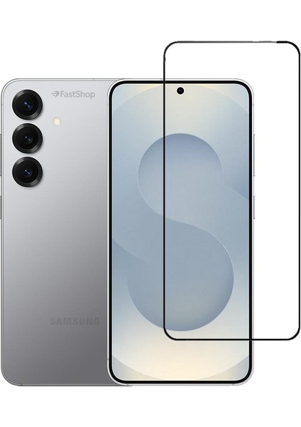 Samsung Galaxy S25 Uyumlu Tam Kaplayan Darbeye Dayanıklı Kırılmaz Cam Seramik Ekran Koruyucu