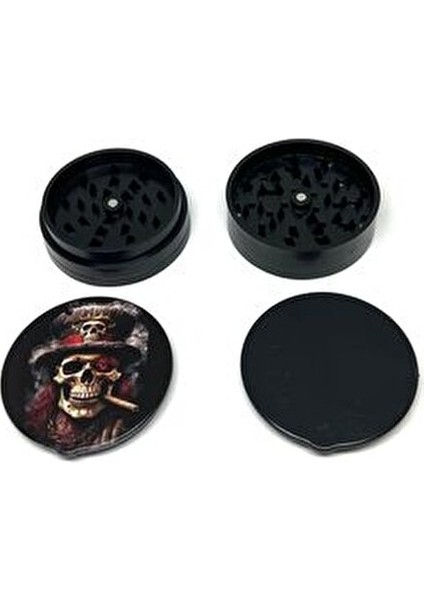 4 Katlı Plastik Tütün Öğütücü Grinder 60MM Mıknatıslı Siyah Tasarım fırsatları