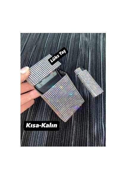 lı Sigara Kutusu ve Çakmak Kısa Kalın Sigaralar İçin Janjan Pembesi Metal Tasarım modelleri