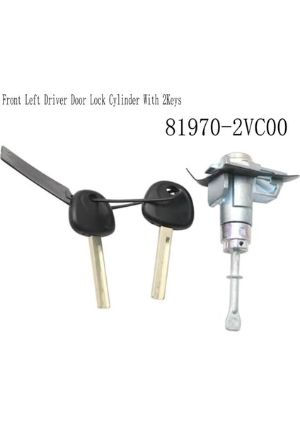 81970-2VC00 Araba Ön Sol Sürücü Kapısı Kilit Silindir Sürücü Tarafı Hyundai Veloster Için 2keys 2011-2017 Lhd (Yurt Dışından) modelleri
