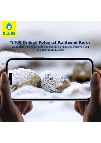 Metal Frame iPhone 17 Air Uyumlu Orijinal Metal Kozmik / Silver Gri Gümüş Kamera Lens Koruyucu indirimleri