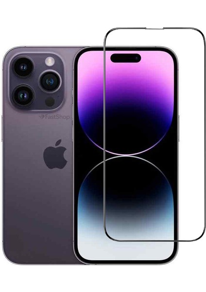 Iphone 14 Pro Uyumlu Tam Kaplayan Darbeye Dayanıklı Kırılmaz Cam Seramik Ekran Koruyucu