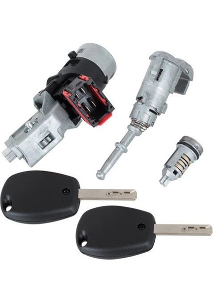 Araba Kilit Seti Ateşleme Anahtarı Silindir Kapı Kiliti Tumbler Renault Kangoo Iıı Modus Master Lhd 806012544R (Yurt Dışından)