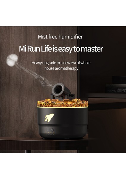 Simüle Topçu Ateşi Esansiyel Yağ Difüzörü Aromaterapi Hava Nemlendiricisi Küçük Koku Aroma Nemlendirici Difüzörü, A (Yurt Dışından) indirimleri