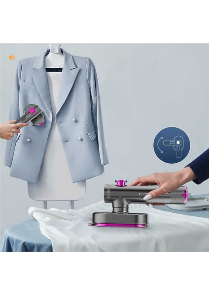 Giysiler Için Taşınabilir Buharlı Ütü, Elde Taşınabilir Buharlı Ütü Buharlı Ütü, Ütüleme ve Buharlama 2'si 1 Arada Kumaş Kırışık Seyahat Ütüsü Ab Fişi A (Yurt Dışından)