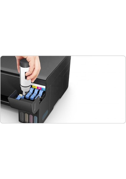 Ecotank L3211,L3250,L3251 103 4 Renk Muadil Muadil Mürekkep Seti + 1 Siyah