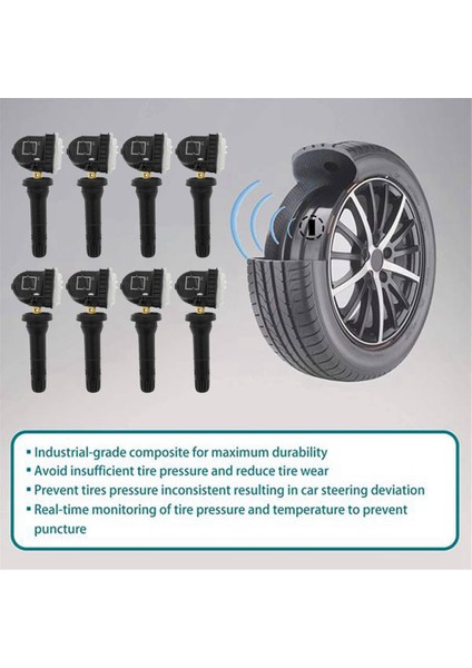 8pcs Tpms Lastik Basınç Sensörü 13598771 13598772 315MHZ Chevrolet Silverado Gmc Sierra Buick Enclave Cadillac Için Sensör (Yurt Dışından) fiyatları