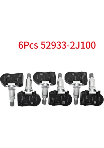 6pcs 52933-2J100 Tpms Lastik Basınç Sensörü 433MHZ Hyundai Genesis Accent Elantra Kia Rio Sorento 12-2019 529332J100 (Yurt Dışından) fiyatları