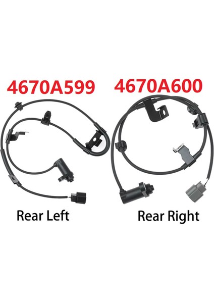 4670A599 4670A600 Araç Arka Sol Sağ Abs Tekerlek Hız Sensörü Mitsubishi Pacero Spor 2008-2015 2.5l 3.0l (Yurt Dışından) fiyatları