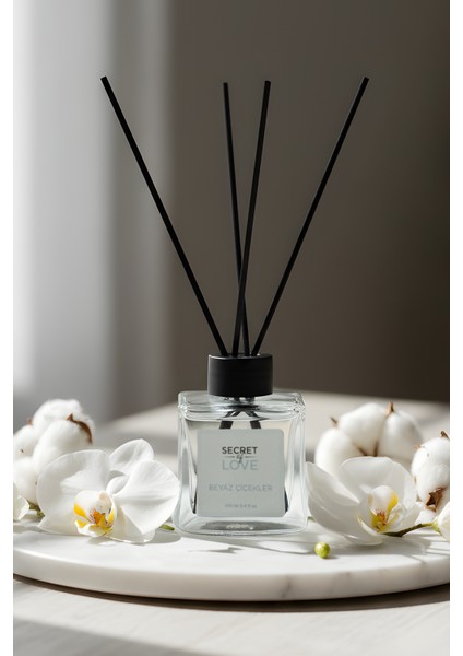 Beyaz Çiçekler Çubuklu Oda Kokusu 100 ml fırsatları