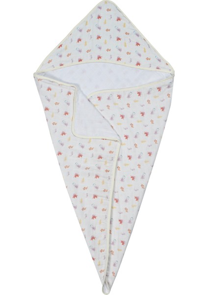 %100 Pamuk Muslin Kurulanma Örtüsü – 4 Katlı 80X80 cm Atlantis Koleksiyonu