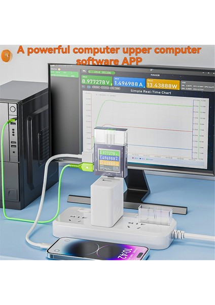 USB Test Cihazı Tvoc/co2 2&#39;si 1 Arada Dijital Sensör ile USB Test Cihaz Dijital Ekran Voltaj Akım Monitör Güç Ölçer (Yurt Dışından) fiyatları
