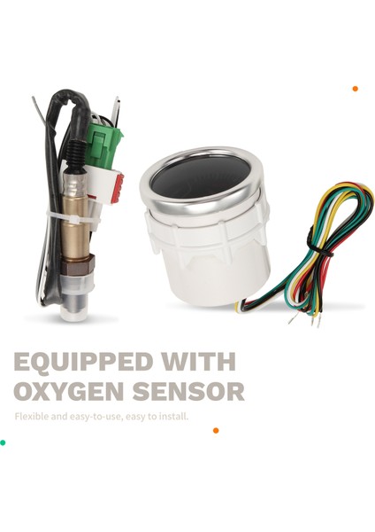2 Inç 52MM Gösterge Hava Yakıt Oranı Dar Bantlı O2 Oksijen Sensörü 0258006028 LED Metre Yarış Göstergesi Otomobil 12V (Yurt Dışından) fırsatları