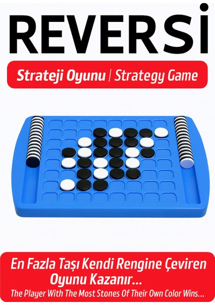 Reversi Strateji Oyunu | Zeka ve Mantık Geliştirici Aile Oyunu | 5+ Yaş