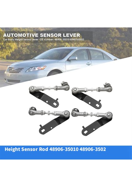 2paır Yükseklik Sensörü Çubuk 48906-35010 48906-3502 Toyota 4runner Lexus GX470 03-09 Arka Yükseklik Kontrol Sensörü Bağlantı (Yurt Dışından) fiyatları