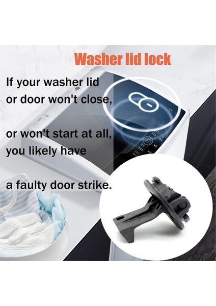 Maytag Whirlpool Çamaşır Makinesi Kapağı Mandalı Parçaları W11457841 W11091027 4959179 AP6987306 (2'li Paket) Için Çamaşır Makinesi Kapağı Kilidi Değişimi (Yurt Dışından) indirimleri