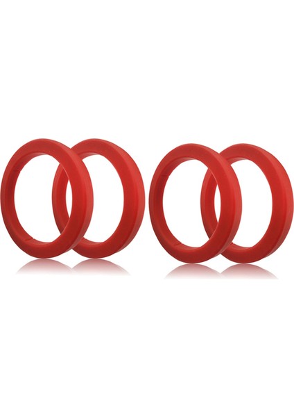 E61 Espresso Kahve Makinesi Için 4 Adet Grup Başlığı Contası 8 mm - Expobar E61/KEES/WEGA ile Uyumlu Kırmızı Silikon Halka (Yurt Dışından)