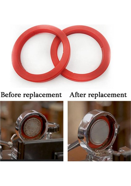 E61 Espresso Kahve Makinesi Için 4 Adet Grup Başlığı Contası 8 mm - Expobar E61/KEES/WEGA ile Uyumlu Kırmızı Silikon Halka (Yurt Dışından) fiyatları