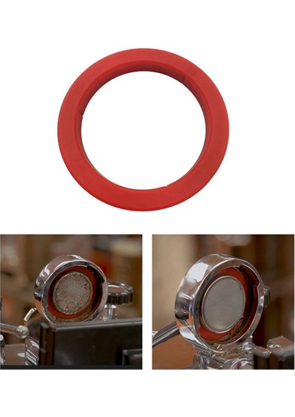 E61 Espresso Kahve Makinesi Için 4 Adet Grup Başlığı Contası 8 mm - Expobar E61/KEES/WEGA ile Uyumlu Kırmızı Silikon Halka (Yurt Dışından) modelleri