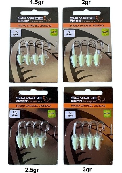 Lrf Micro Sandeel Jighead Glow 4 Adet #8 modelleri
