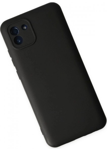 Samsung Galaxy A03 Kılıf Nano Içi Kadife Silikon - Siyah modelleri