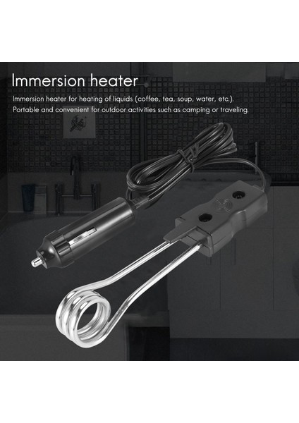 Otomatik Daldırma Isıtıcılı Su Isıtıcısı Seyahat Daldırma Isıtıcıları Mobil Daldırma Isıtıcıları Kamp Açık Hava Siyah (Yurt Dışından) fırsatları