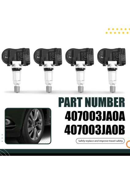 4pcs Araba 433MHZ Infiniti Için Lastik Basınç Sensörü JX35 Q50 Q60 QX60 Nissan Altima Murano 2013-2020 407003JA0A 407003JA0B (Yurt Dışından) indirimleri