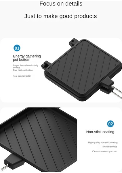 Yapışmaz Kaplama Sandviç Kalıbı Kızartma Tavası Tost Kahvaltı Makinesi Krep Makinesi Ekmek Tost Mutfak Aleti (Yurt Dışından) fırsatları