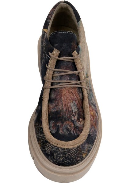 Kadın Vegan Çok Renkli Loafer - The Model Book Of Calligraphy Tasarım indirimleri