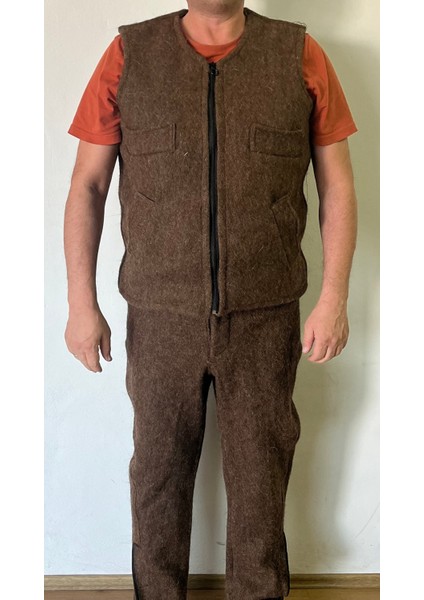 Ahsen Keçe Yelek ve Pantolon Alt Üst Takımı