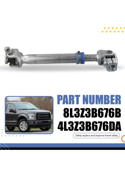 Araç Direksiyon Mili Bağlantı Şaftı Direksiyon Şanzıman Şaftı 8L3Z-3B676-B 8L3Z3B676B 4L3Z3B676DA Ford F150 F-150 (Yurt Dışından) indirimleri