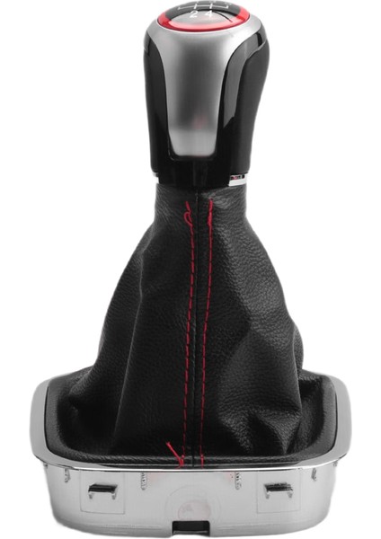 Vw Polo 6r 6c Hatchback Sedan Için Stil Dişli Vites Knob 2011-2019 Seviye Değiştirme Düğmesi Gaiter Boot Cover 5 Hızlı (Yurt Dışından)
