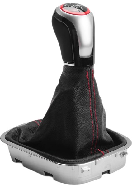 Vw Polo 6r 6c Hatchback Sedan Için Stil Dişli Vites Knob 2011-2019 Seviye Değiştirme Düğmesi Gaiter Boot Cover 5 Hızlı (Yurt Dışından) fiyatları