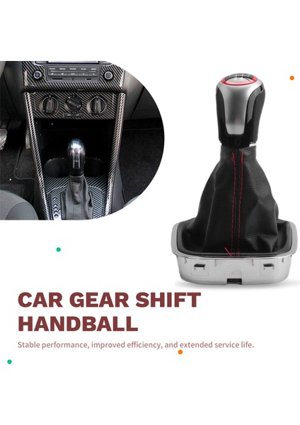 Vw Polo 6r 6c Hatchback Sedan Için Stil Dişli Vites Knob 2011-2019 Seviye Değiştirme Düğmesi Gaiter Boot Cover 5 Hızlı (Yurt Dışından) fırsatları
