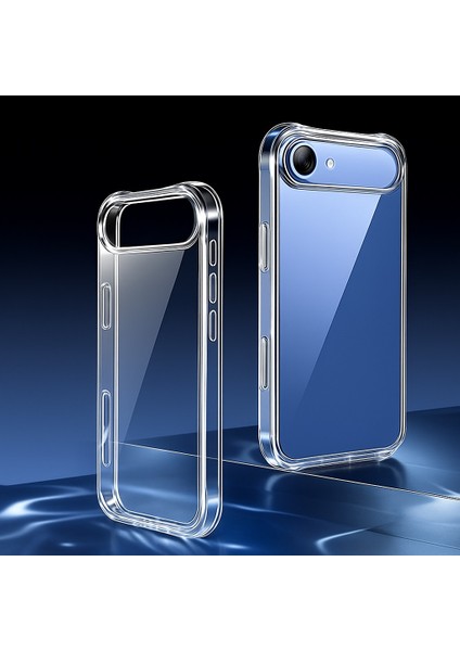 Iphone 17 Air Uyumlu Antişoklu Kamera Yükseltili Şeffaf Yumuşak Kılıf