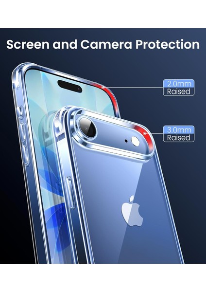 Iphone 17 Air Uyumlu Antişoklu Kamera Yükseltili Şeffaf Yumuşak Kılıf fiyatları