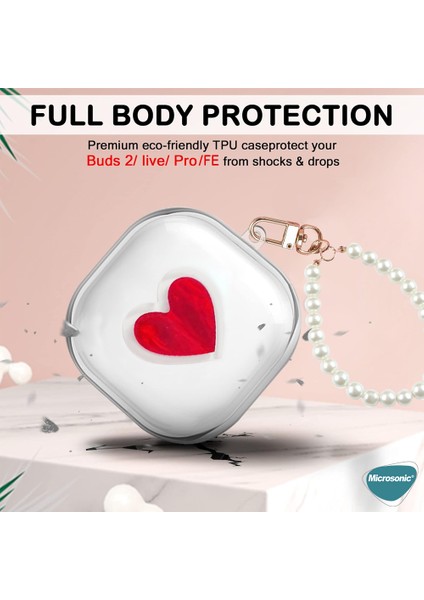 Samsung Galaxy Buds Core Kılıf Heartfelt Transparency Şeffaf indirimleri