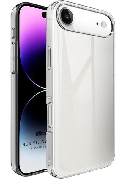 Apple iPhone 17 Air Kılıf Non Yellowing Crystal Clear Sararma Önleyici Kristal Şeffaf