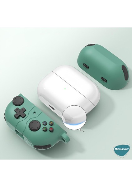 Samsung Galaxy Buds 3 Fe Kılıf Cartoon Figürlü Silikon Retro Gameboy Pembe