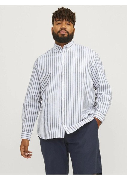 Jack Jones Oxford Plus Büyük Beden Erkek Gömlek 12286178