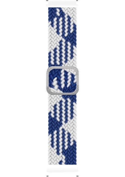 Huawei Watch Gt 6 Pro 46MM Kordon Braided Loop Band Mavi Beyaz