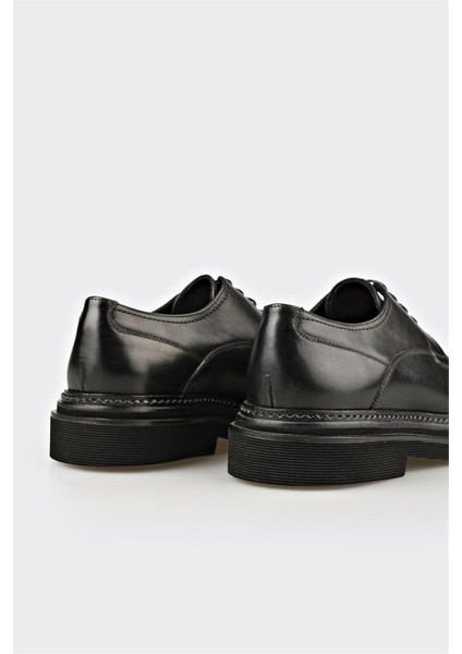 Siyah Deri Erkek Günlük Ayakkabı indirimleri